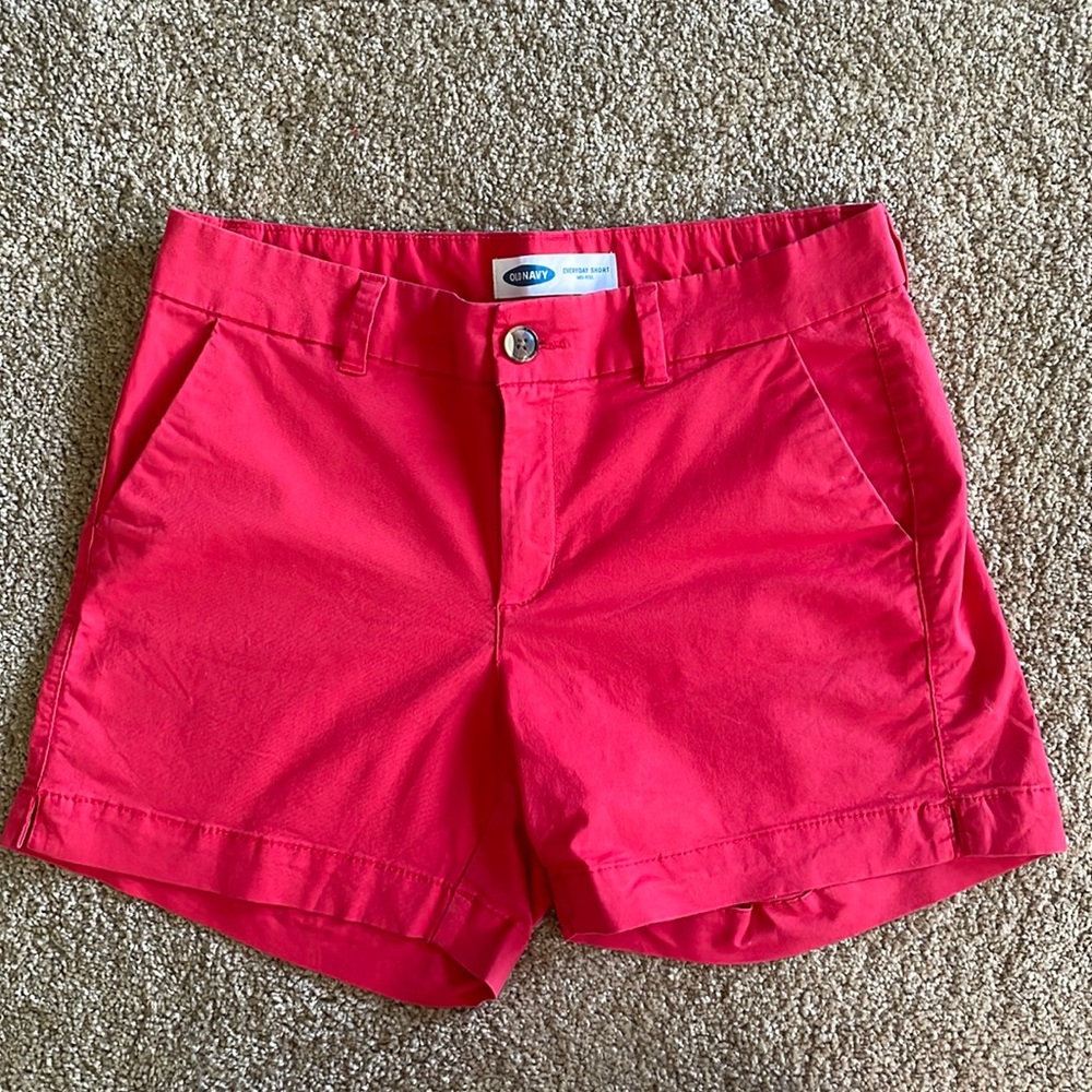 Mid Rise Red Old navy Shorts